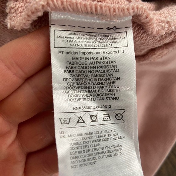 Dust Rose Adidas Hoodie - Picture 6 of 7